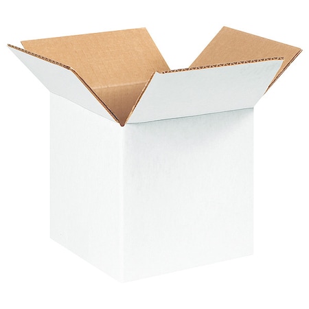 7 in x 7 in x 7 in Shipping Box, White, Corrugate, Single Wall, 32 ECT MPN:55VG23