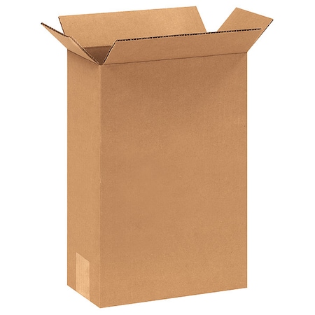 8 in x 4 in x 12 in Shipping Box, Kraft, Corrugate, Single Wall, 32 ECT MPN:55VG25