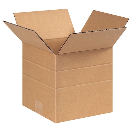 8 in x 8 in x 8 in Multi-Depth Box, Kraft, Corrugate, Single Wall, 32 ECT MPN:55VG30