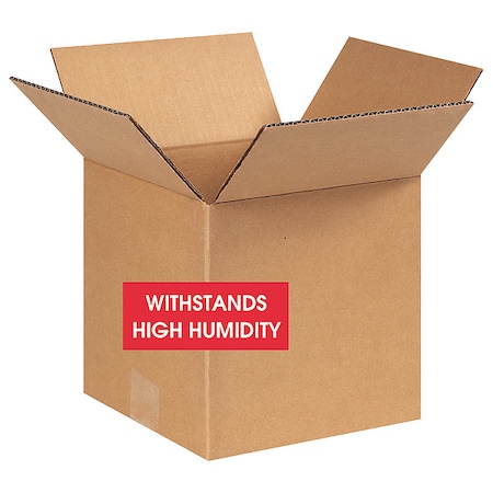8 in x 8 in x 8 in Shipping Box, Kraft, Corrugate, Single Wall, W5c 250# MPN:55VG31