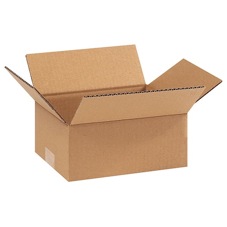 9 in x 7 in x 3 in Shipping Box, Kraft, Corrugate, Single Wall, 32 ECT MPN:55VG39