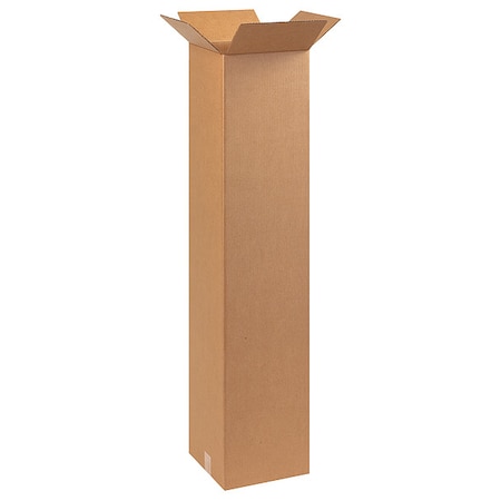 9 in x 9 in x 48 in Shipping Box, Kraft, Corrugate, Single Wall, 32 ECT MPN:55VG42