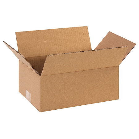 10 in x 6 in x 3 in Shipping Box, Kraft, Corrugate, Single Wall, 32 ECT MPN:55VG44