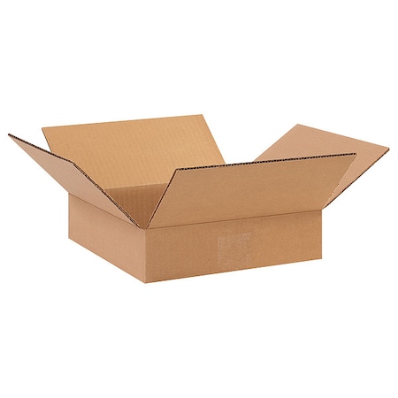 10 in x 10 in x 2 in Shipping Box, Kraft, Corrugate, Single Wall, 32 ECT MPN:55VG50