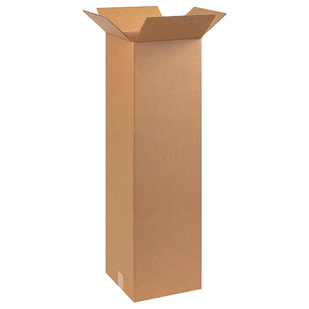 10 in x 10 in x 30 in Shipping Box, Kraft, Corrugate, Single Wall, 32 ECT MPN:55VG55