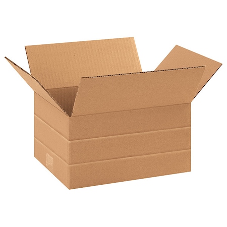 11 1/4 in x 8 3/4 in x 6 in Multi-Depth Box, Kraft, Corrugate, Single Wall, 32 ECT MPN:55VG62