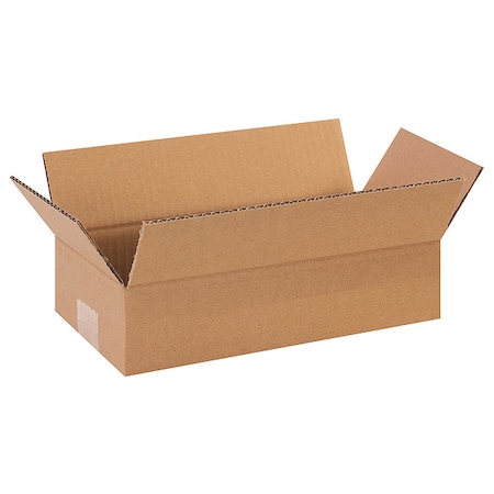 12 in x 6 in x 3 in Shipping Box, Kraft, Corrugate, Single Wall, 32 ECT MPN:55VG70