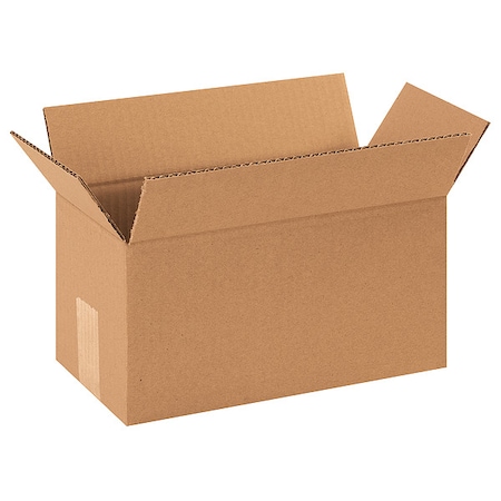 12 in x 7 in x 7 in Shipping Box, Kraft, Corrugate, Single Wall, 32 ECT MPN:55VG73