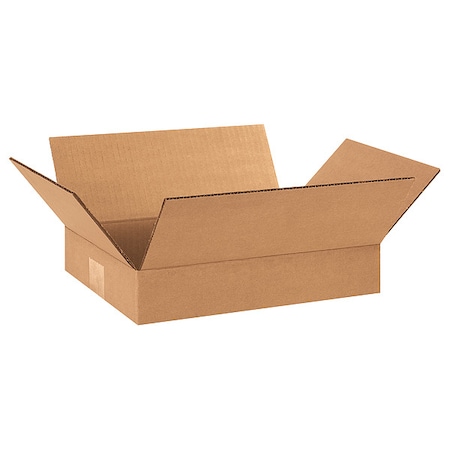12 in x 9 in x 2 in Shipping Box, Kraft, Corrugate, Single Wall, 32 ECT MPN:55VG76
