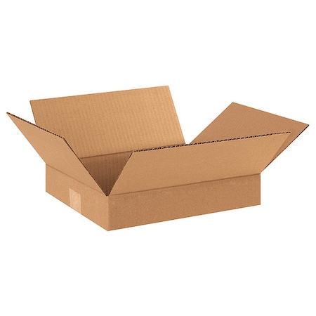 12 in x 10 in x 2 in Shipping Box, Kraft, Corrugate, Single Wall, 32 ECT MPN:55VG78