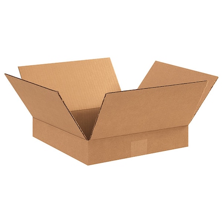 12 in x 12 in x 2 in Shipping Box, Kraft, Corrugate, Single Wall, 32 ECT MPN:55VG81