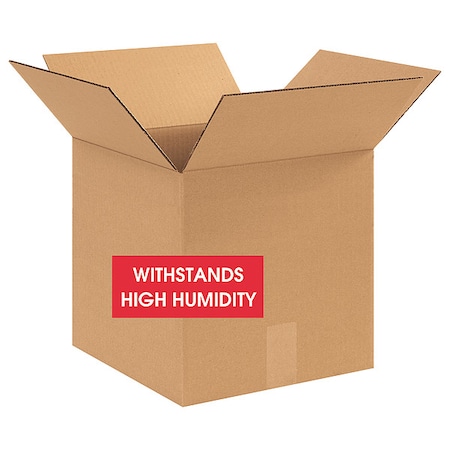 12 in x 12 in x 12 in Shipping Box, Kraft, Corrugate, Single Wall, V3c 350# MPN:55VG84