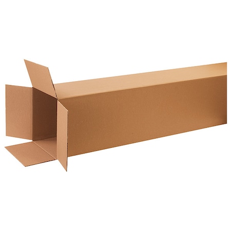 12 in x 12 in x 52 in Shipping Box, Kraft, Corrugate, Single Wall, 32 ECT MPN:55VG87