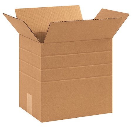 12 1/4 in x 9 1/4 in x 12 in Multi-Depth Box, Kraft, Corrugate, Single Wall, 32 ECT MPN:55VG88