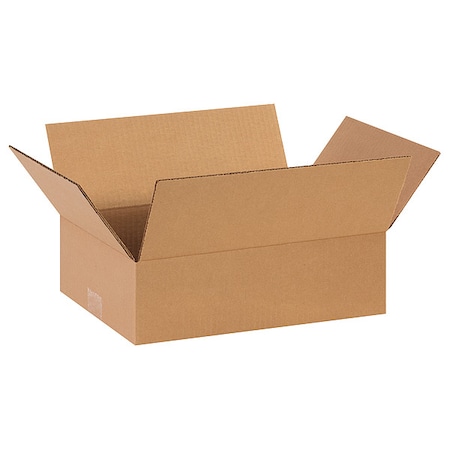 13 in x 9 in x 4 in Shipping Box, Kraft, Corrugate, Single Wall, 32 ECT MPN:55VG90