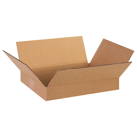 13 in x 10 in x 2 in Shipping Box, Kraft, Corrugate, Single Wall, 32 ECT MPN:55VG91