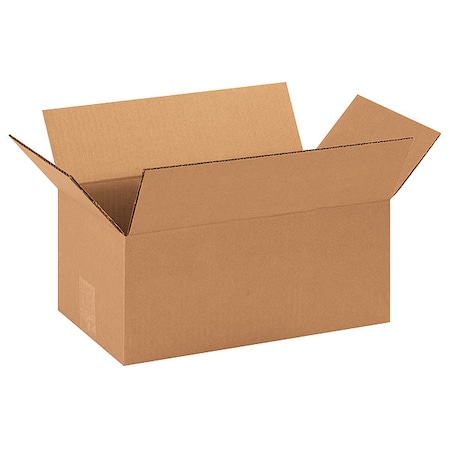 14 in x 8 in x 6 in Shipping Box, Kraft, Corrugate, Single Wall, 32 ECT MPN:55VG99