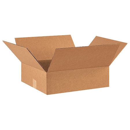 14 in x 12 in x 3 in Shipping Box, Kraft, Corrugate, Single Wall, 32 ECT MPN:55VH04