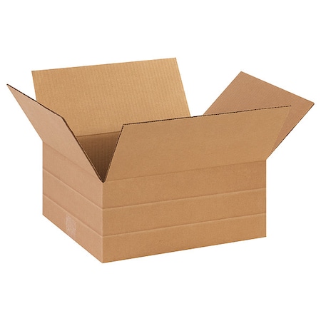 14 in x 12 in x 6 in Multi-Depth Box, Kraft, Corrugate, Single Wall, 32 ECT MPN:55VH05