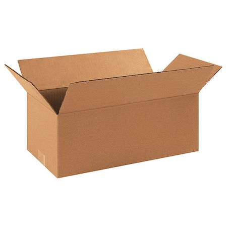 16 in x 8 in x 6 in Shipping Box, Kraft, Corrugate, Single Wall, 32 ECT MPN:55VH15