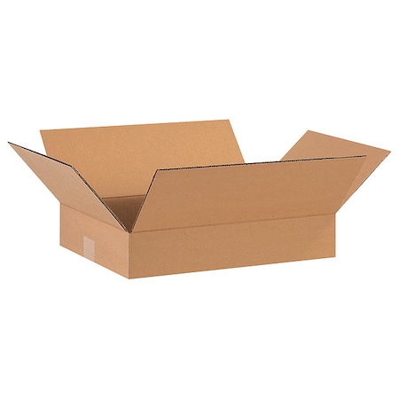 16 in x 12 in x 3 in Shipping Box, Kraft, Corrugate, Single Wall, 32 ECT MPN:55VH17