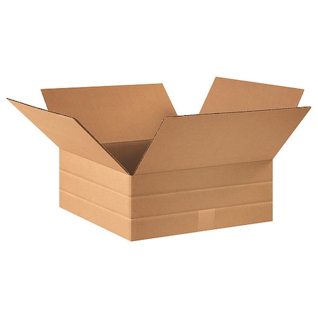 16 in x 16 in x 6 in Multi-Depth Box, Kraft, Corrugate, Single Wall, 32 ECT MPN:55VH23