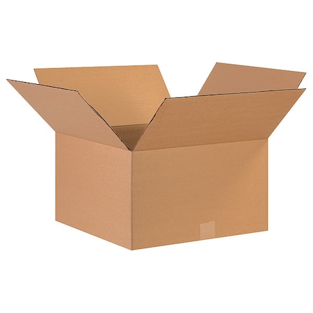 17 in x 17 in x 9 in Shipping Box, Kraft, Corrugate, Single Wall, 32 ECT MPN:55VH29