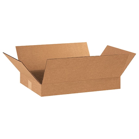 18 in x 12 in x 2 in Shipping Box, Kraft, Corrugate, Single Wall, 32 ECT MPN:55VH37