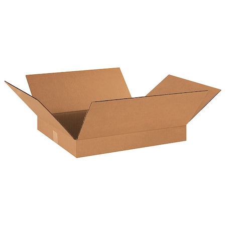 18 in x 16 in x 2 in Shipping Box, Kraft, Corrugate, Single Wall, 32 ECT MPN:55VH44