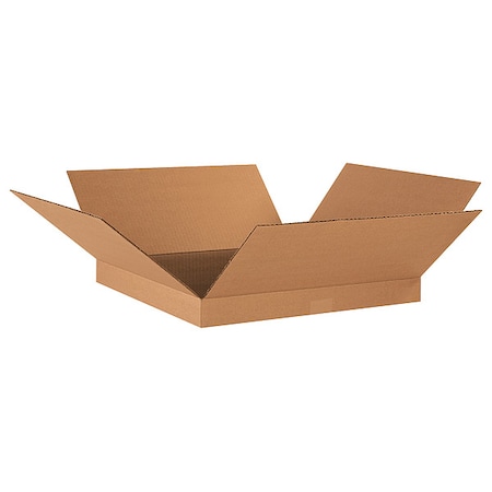 18 in x 18 in x 2 in Shipping Box, Kraft, Corrugate, Single Wall, 32 ECT MPN:55VH45