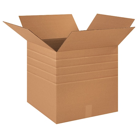 18 in x 18 in x 18 in Multi-Depth Box, Kraft, Corrugate, Single Wall, 32 ECT MPN:55VH46