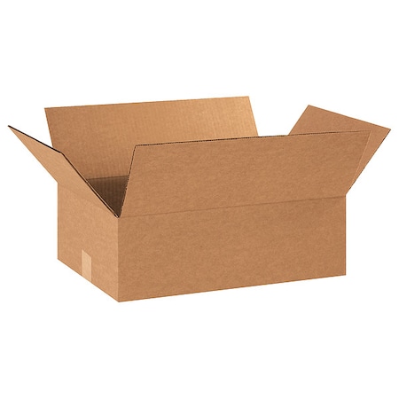 19 in x 13 in x 6 in Shipping Box, Kraft, Corrugate, Single Wall, 32 ECT MPN:55VH52