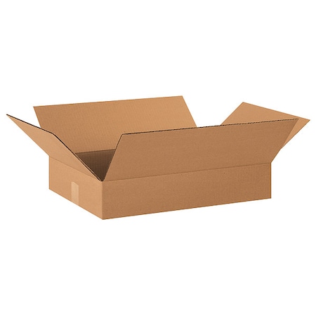 20 in x 14 in x 3 in Shipping Box, Kraft, Corrugate, Single Wall, 32 ECT MPN:55VH57