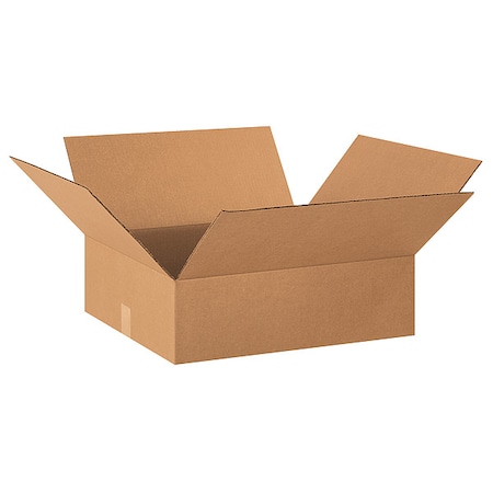 20 in x 18 in x 4 in Shipping Box, Kraft, Corrugate, Single Wall, 32 ECT MPN:55VH59