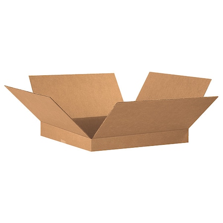 20 in x 20 in x 2 in Shipping Box, Kraft, Corrugate, Single Wall, 32 ECT MPN:55VH60
