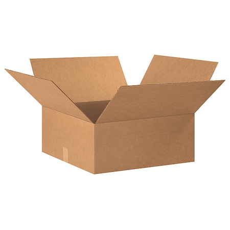 20 in x 20 in x 7 in Shipping Box, Kraft, Corrugate, Single Wall, 32 ECT MPN:55VH61