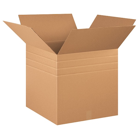 20 in x 20 in x 20 in Multi-Depth Box, Kraft, Corrugate, Single Wall, 32 ECT MPN:55VH62