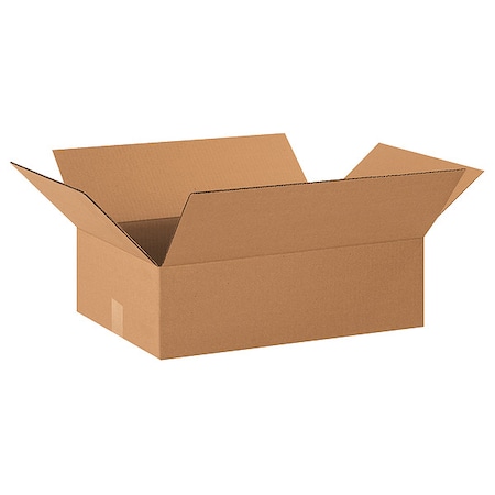 22 in x 16 in x 8 in Shipping Box, Kraft, Corrugate, Single Wall, 32 ECT MPN:55VH69