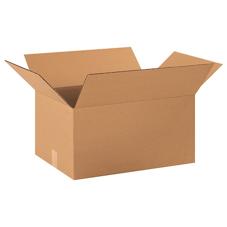 22 in x 16 in x 12 in Shipping Box, Kraft, Corrugate, Single Wall, 32 ECT MPN:55VH70