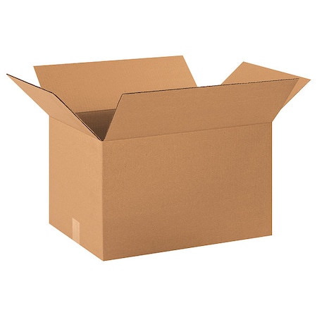 22 in x 16 in x 14 in Shipping Box, Kraft, Corrugate, Single Wall, 32 ECT MPN:55VH71