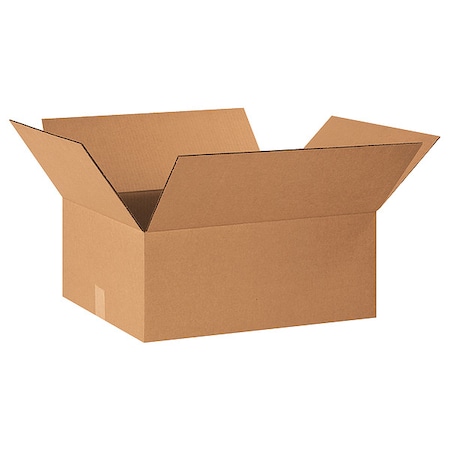 22 in x 18 in x 10 in Shipping Box, Kraft, Corrugate, Single Wall, 32 ECT MPN:55VH72