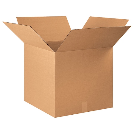 22 in x 20 in x 20 in Shipping Box, Kraft, Corrugate, Single Wall, 32 ECT MPN:55VH74