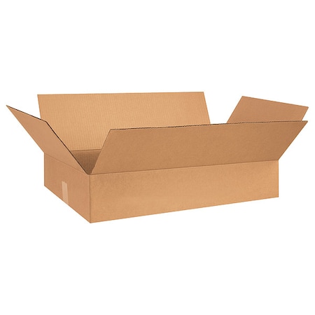 26 in x 17 in x 5 in Shipping Box, Kraft, Corrugate, Single Wall, 32 ECT MPN:55VH95