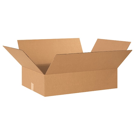26 in x 20 in x 8 in Shipping Box, Kraft, Corrugate, Single Wall, 32 ECT MPN:55VH97