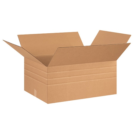 26 in x 20 in x 12 in Multi-Depth Box, Kraft, Corrugate, Single Wall, 32 ECT MPN:55VH99
