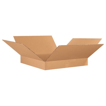 26 in x 26 in x 4 in Shipping Box, Kraft, Corrugate, Single Wall, 32 ECT MPN:55VJ03