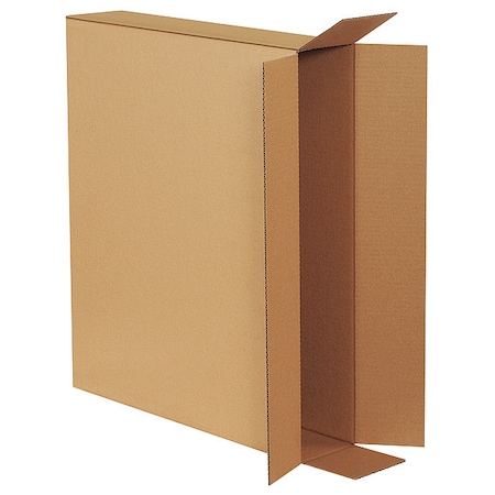 28 in x 5 in x 24 in Shipping Box, Kraft, Corrugate, Single Wall, 32 ECT MPN:55VJ08