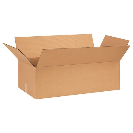 28 in x 12 in x 8 in Shipping Box, Kraft, Corrugate, Single Wall, 32 ECT MPN:55VJ10