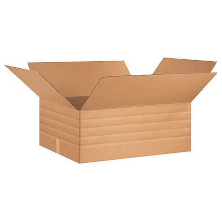 30 in x 24 in x 12 in Multi-Depth Box, Kraft, Corrugate, Single Wall, 32 ECT MPN:55VJ26