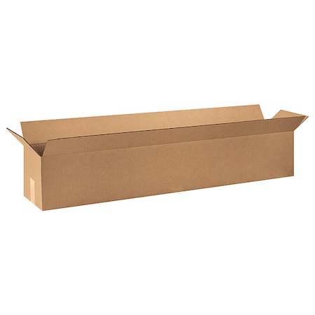 48 in x 10 in x 10 in Shipping Box, Kraft, Corrugate, Single Wall, 32 ECT MPN:55VJ68